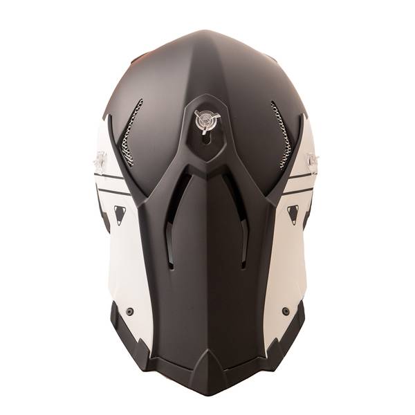 Tobe Terminator Hjelm Stripe Black/White