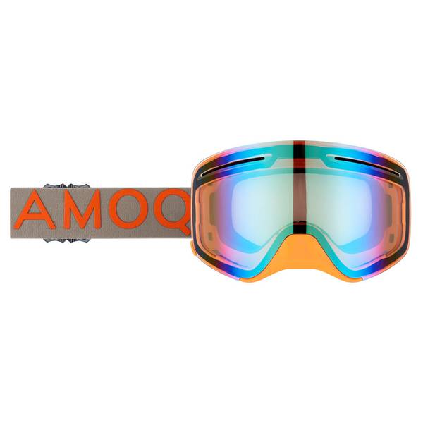 AMOQ Vision Vent+ Magnetic Scooter Goggles Grå/oransje - Gullspe